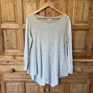 Joie Small Gray Boat Neck Sweater Knit Wool Cashmere Blend Long Sleeve‎